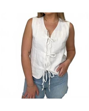 Melissa Nepton Rachel Vest - White