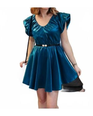 Sincerely Ours Alexandra Party Mini Dress - Blue