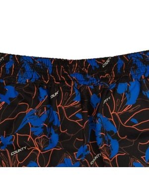 Marcelo Burlon County Flowers Boxer Shorts - Blue