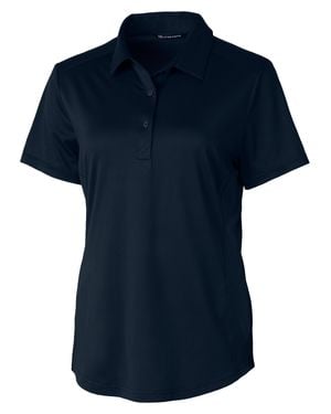 Cutter & Buck Prospect Textured Stretch Short Sleeve Polo Shirt - Blue
