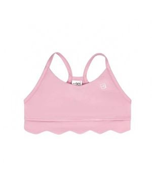 Lullaby Set Girls Becca Scallop Sports Bra Top - Pink