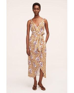 Rebecca Taylor Gingham Daisy Whisper Dress - Natural