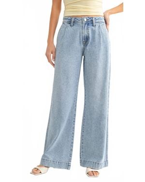 Jbd. Lightweight Drapey Relaxed Trouser - Blue