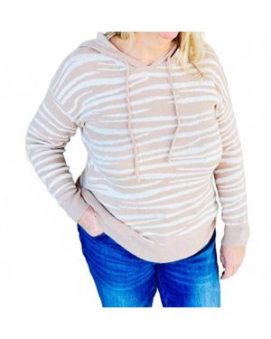 Wishlist Zebra Sweater Hoodie - Blue