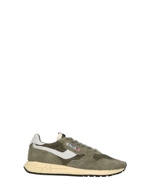Autry Light Suede Contrast Sneakers - Green