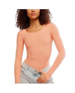 Free People Love Letter Long Sleeve Top - Multicolor