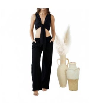Blanco BY NATURE Kelly Drawstring Pants - Black