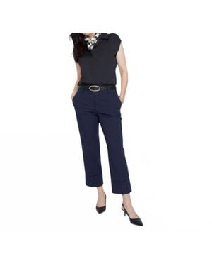 Renuar Sophisticate Cropped Trouser - Blue