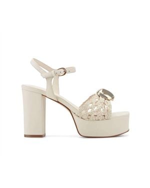 Marc Fisher Cabell Platform Sandals - White