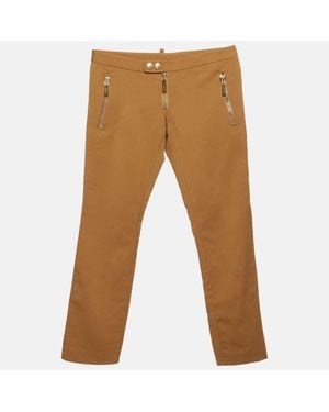 DSquared² Cotton Straight Fit Pants - Brown