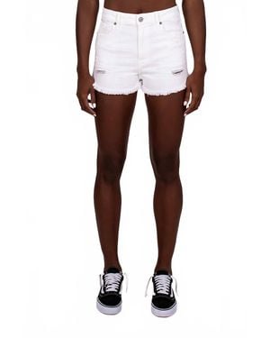 Eunina Super Hi-Rise Distressed Short - Multicolor