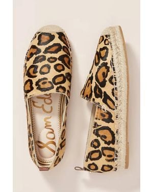 Sam Edelman Leopard Espadrille Slip On Sandal - Natural