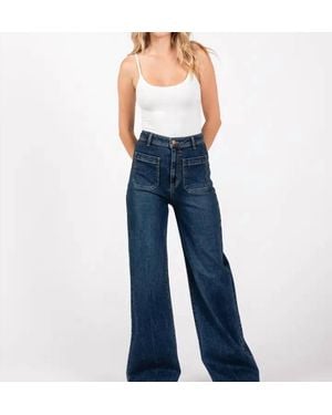 Letter to Juliet Bianca High Rise Wide Leg Jeans - Blue