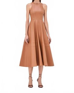 Alexis England Midi Dress - Brown
