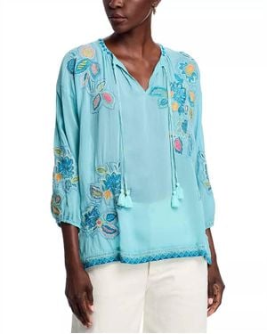 Johnny Was Margot Blouse - Blue