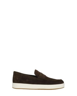 Hogan H-Tv Suede Loafers - White