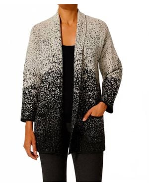 J'Envie/Eli Salzburg Ombre Coat - Black
