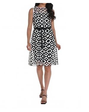 FRANK LYMAN Geometric Dress in Black | Lyst