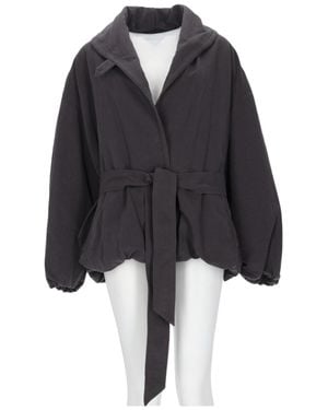 Isabel Marant Volinda Voluminous Cotton-Linen Jacket - Black