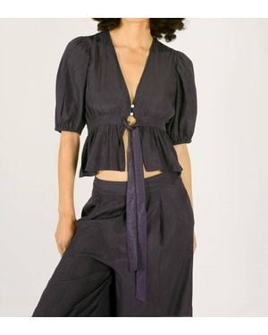 Traffic People Ma- Traffic1286 Margot Top - Black