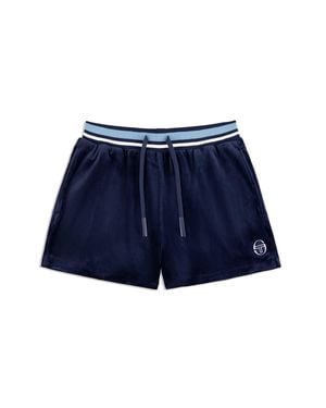 Sergio Tacchini Adele Velour Short - Blue