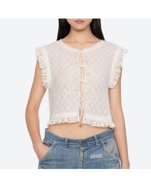 Sea Teagan Knit Vest Top - Gray