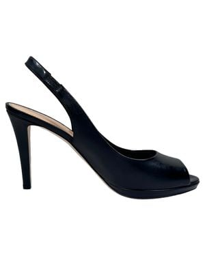 Sergio Rossi Peep-Toe Slingback Pumps - Blue