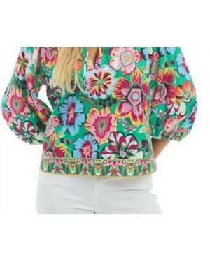 Patty Kim Como Carnival Blouse - Green