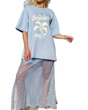 Palm Collective Daintree Lace Skirt - Blue