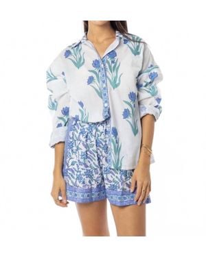 Bindu Robi Blouse - Blue