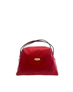 Baldinini Leather Shoulder Bag - Red