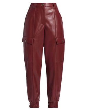 Cinq À Sept Leather Skinny Kelly Pant - Red