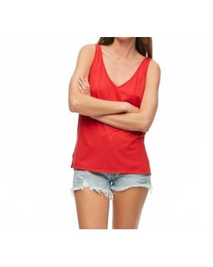 Michael Stars Vida Tank Top - Red