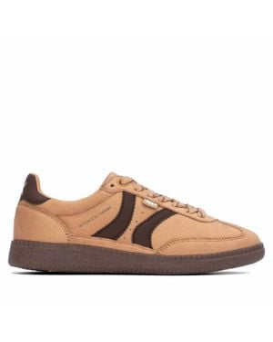 Xti Casual Suede Lace-Up Sneakers - Brown