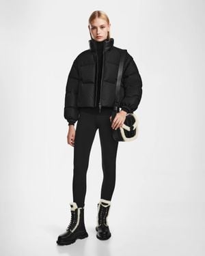 Rudsak Oprah Convertible Down Puffer With Removable Sleeves - Black