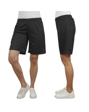 Jump Start Loose Fit Lightweight Breathable Moisture Wicking Mesh Shorts - Black