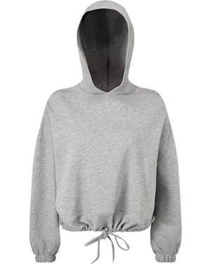 Tridri Cropped Maria Hoodie - Gray