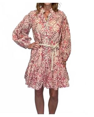 Karlie Rosalind Mini Dress - Red