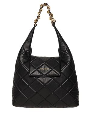 Walter Baker Anastasia Quilted Leather Satchel - Black