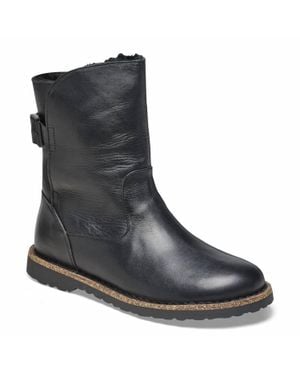 Birkenstock Uppsala Shearling Leather Boots - Black