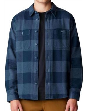 Mountain Hardwear Plusher Long Sleeve Shirt - Blue