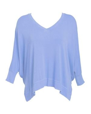 LVHR Sabina V Neck Top - Blue