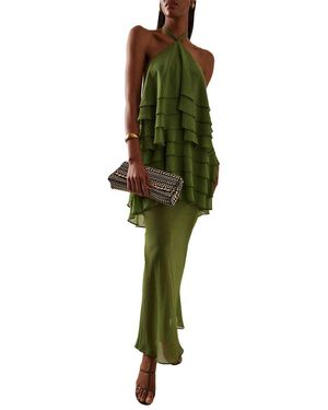 Linda Charm Embellished Maxi Dress - Green