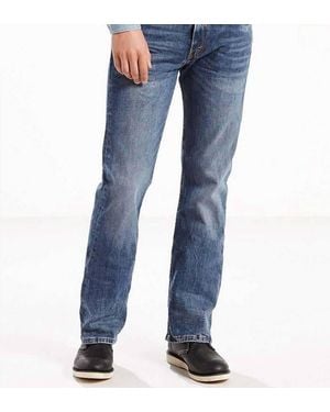 Levi's 527 Slim-Fit Boot-Cut Stone Wash Jeans - Blue