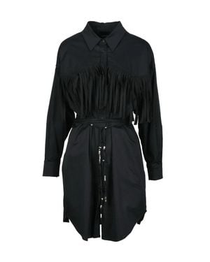 Dondup Oversize Shirt Dress - Black