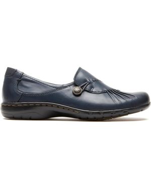 Cobb Hill Paulette Slip-On Flat Shoes - Black