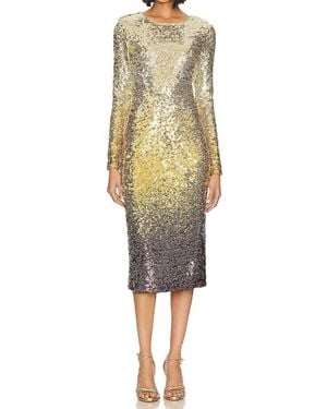 Le Superbe Smokey Sunset Kate Dress - Yellow