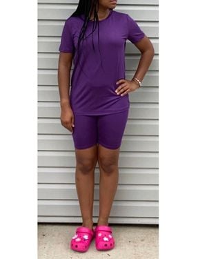 Daisy London Peace Short Set - Purple