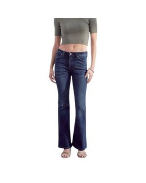 Kancan Piper Mid Rise Bootcut Petite Jeans - Blue