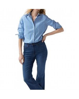 ANN MASHBURN Sidney Button Down Shirt - Blue